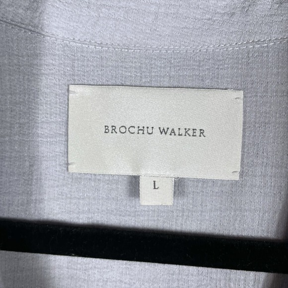 Brochu Walker Madsen Sleeveless Maxi‎ Dress Lavender Button Front Tie - Picture 9 of 11